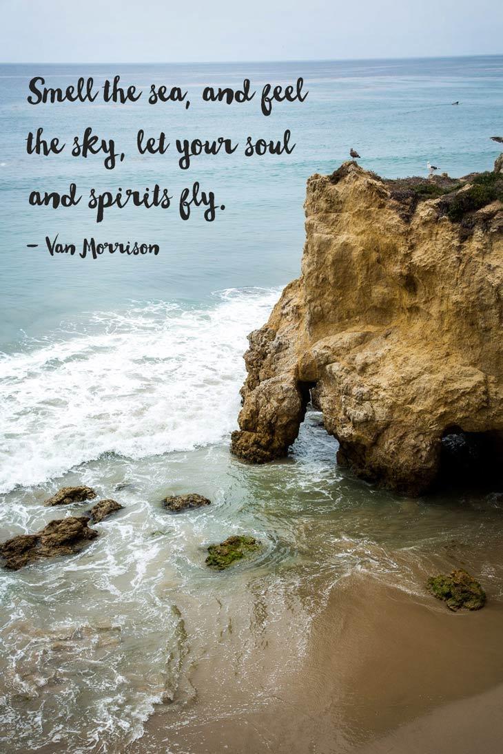 A collection of Inspirational Quotes About the Sea and the Beach