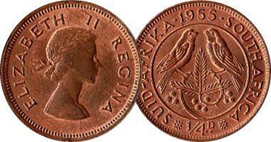 south africa farthing 1955