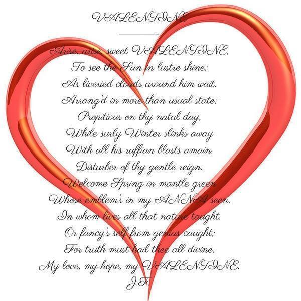 valentine 18th century poem