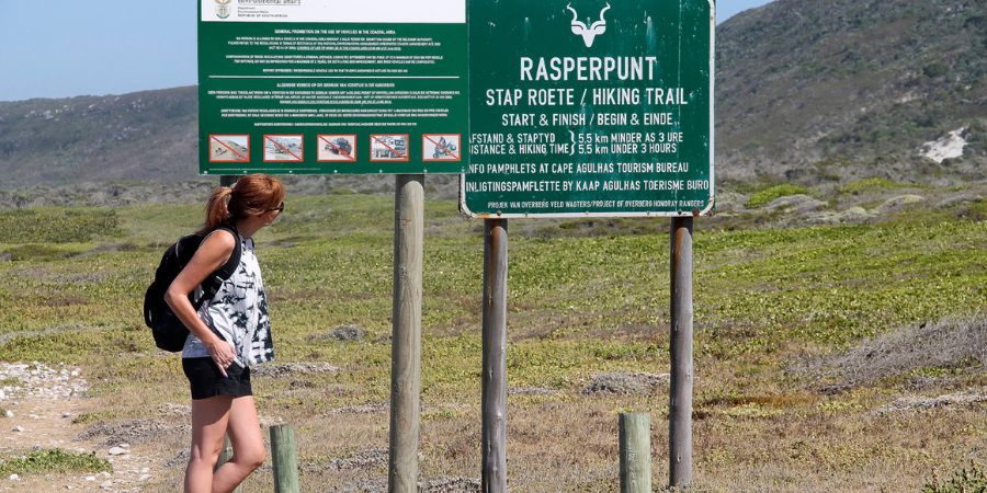 Rasperpunt hiking sign