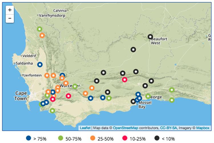 dam level map nov 2017