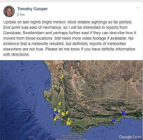 Timothy Cooper update