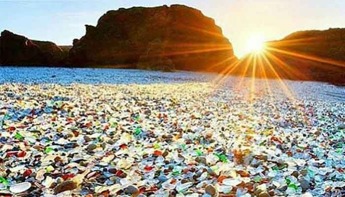 Sea glass beach