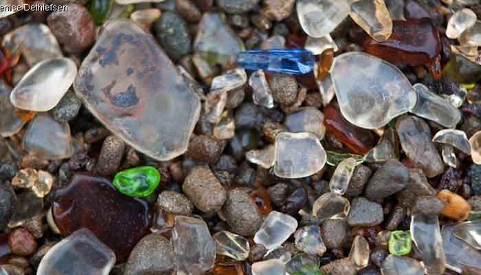 What is a sea glass beach?